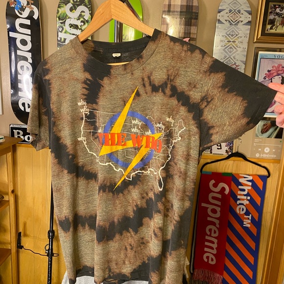 The Who Vintage spiral reverse die one of one custom 1980 30+ years old REAL VTG - Picture 6 of 9